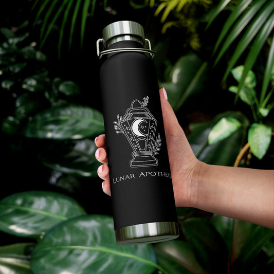 Lunar Apotheca Logo Vacuum Insulated Bottle, 22 oz