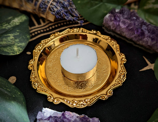 Vintage Style Trinket Tray / Candle Holder