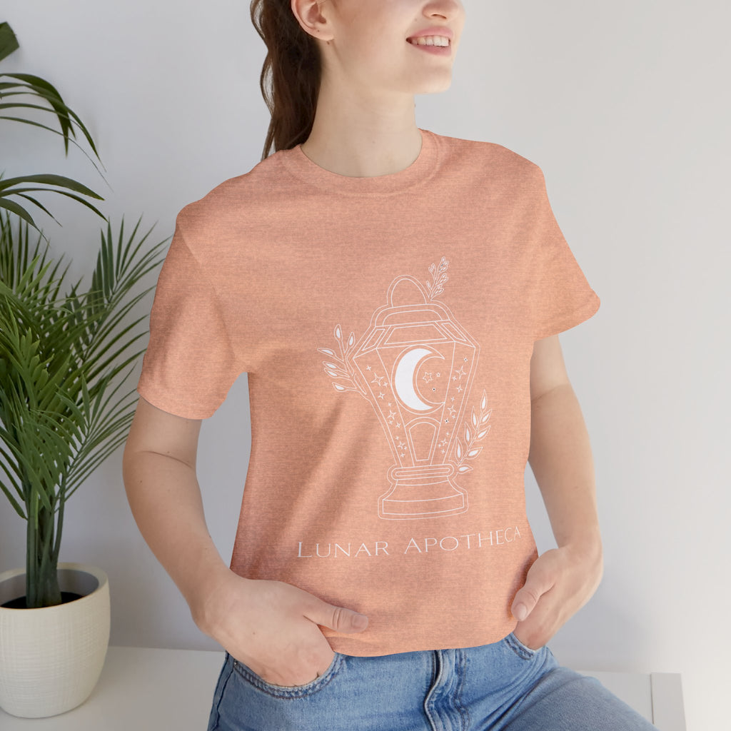 Lunar Apotheca Tee — UNISEX Moon Lantern Graphic T‑Shirt