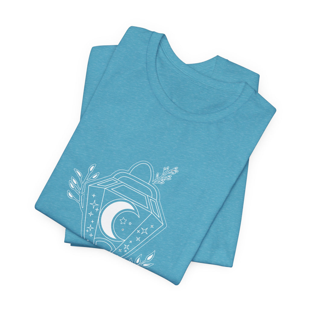 Lunar Apotheca Tee — UNISEX Moon Lantern Graphic T‑Shirt