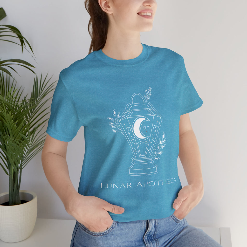 Lunar Apotheca Tee — UNISEX Moon Lantern Graphic T‑Shirt