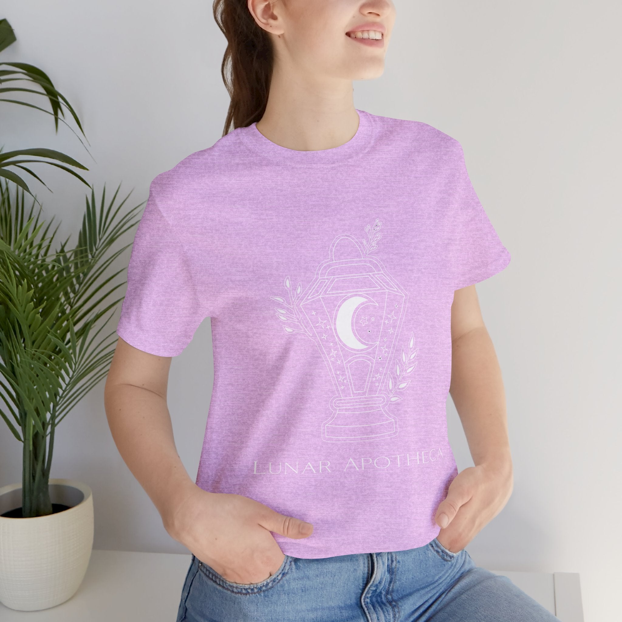 Lunar Apotheca Tee — UNISEX Moon Lantern Graphic T‑Shirt