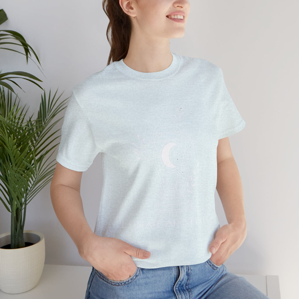 Lunar Apotheca Tee — UNISEX Moon Lantern Graphic T‑Shirt