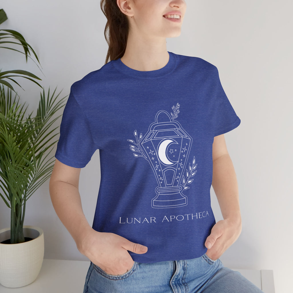 Lunar Apotheca Tee — UNISEX Moon Lantern Graphic T‑Shirt