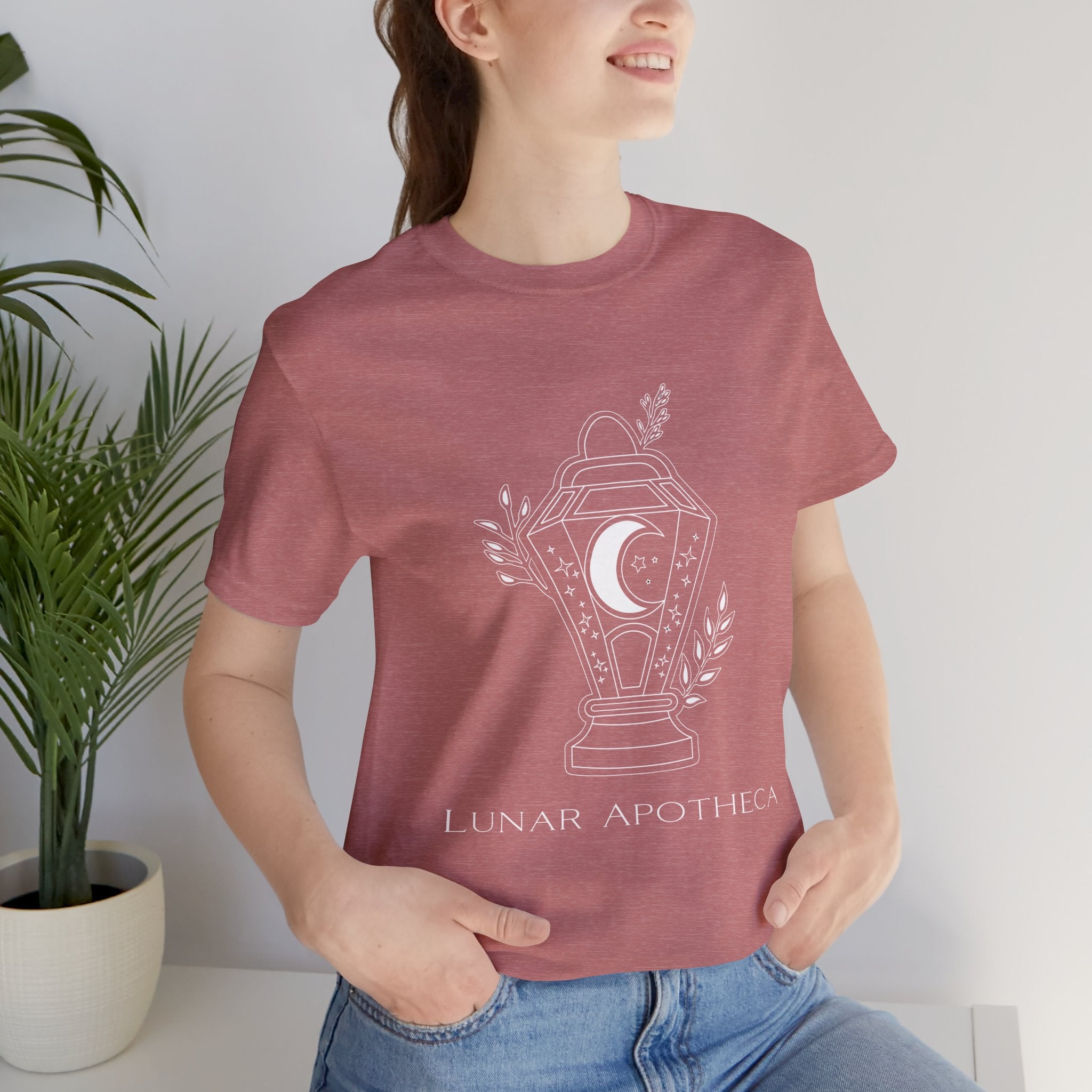 Lunar Apotheca Tee — UNISEX Moon Lantern Graphic T‑Shirt