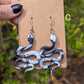 Marbled Snake Clay Earrings