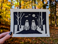 "Til Death" Linocut Art