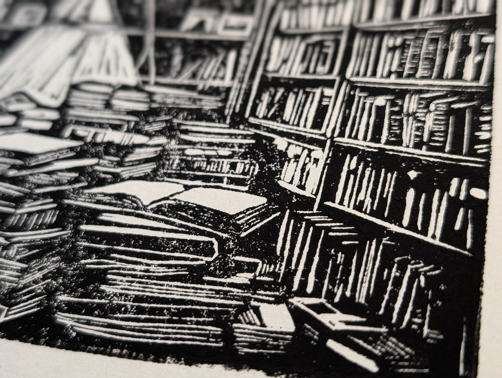 "Dernhil" Linocut Art