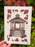 "I am an Autumn" Linocut Art