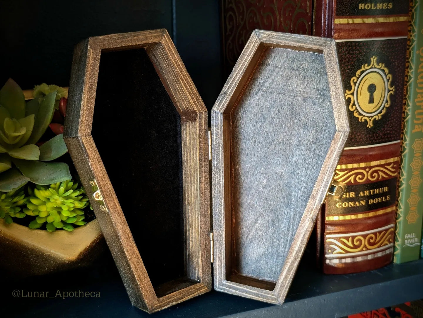 Painted Rose Coffin Box