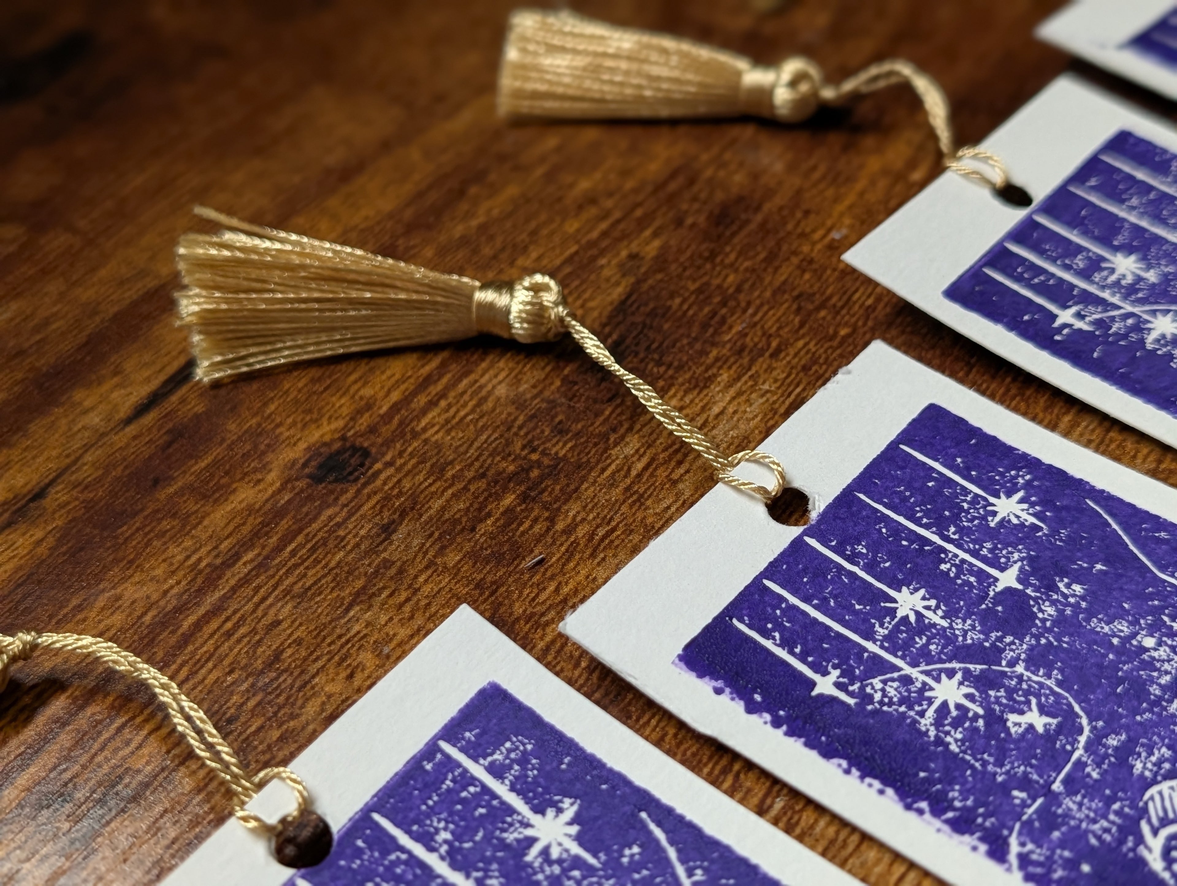 Aries Szn Linocut Bookmark