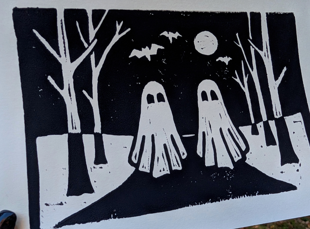 "Til Death" Linocut Art