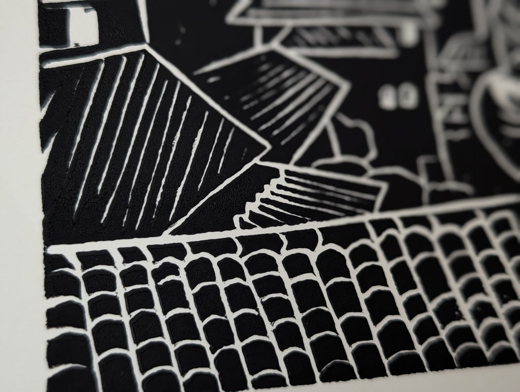 Queen of Assassins Linocut Art