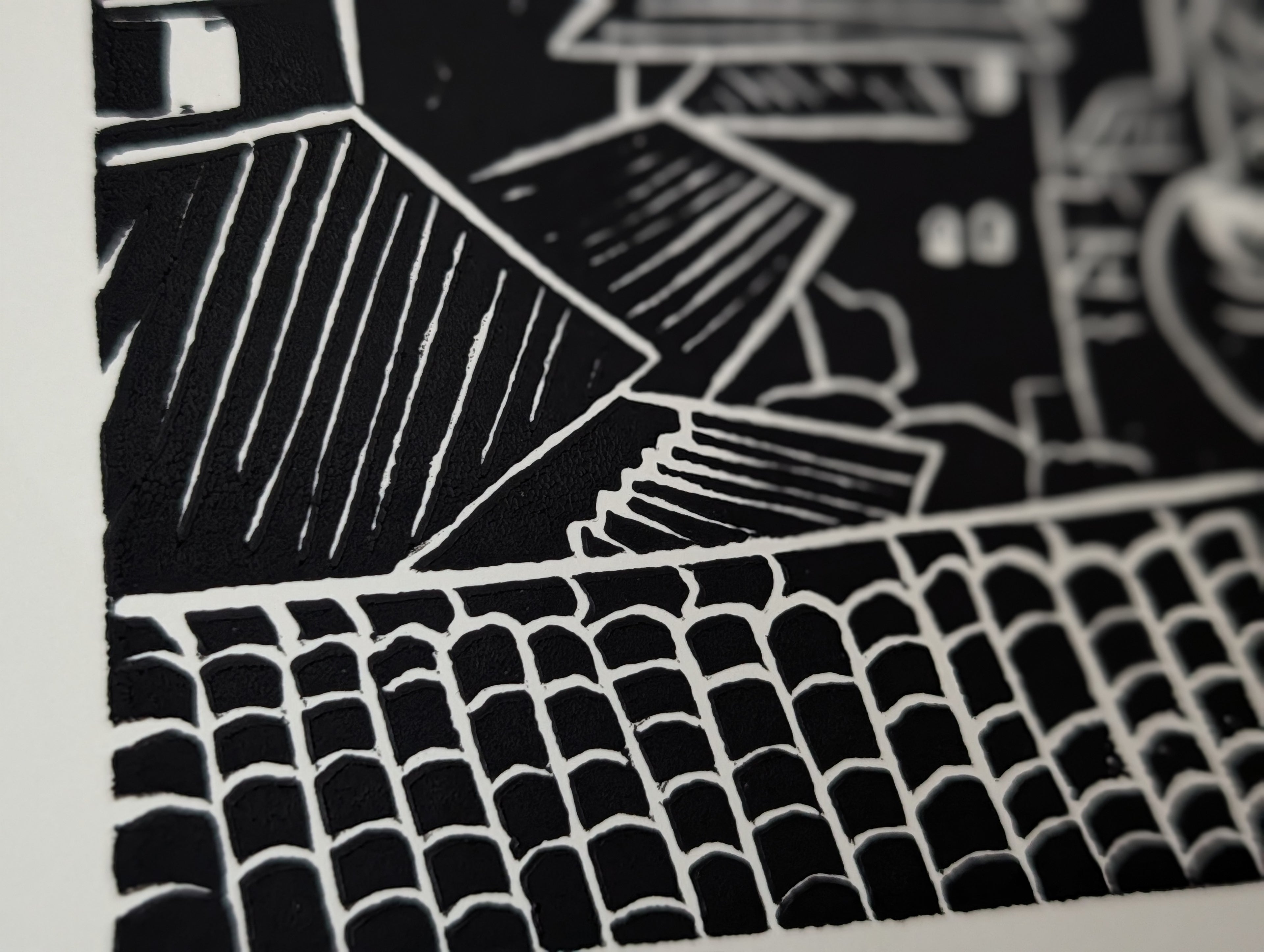 Queen of Assassins Linocut Art