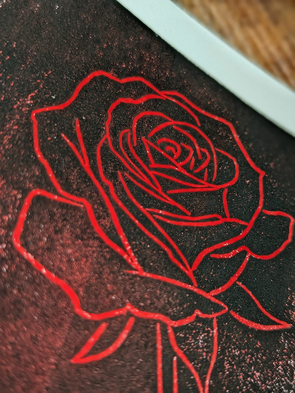 "My Petals Keep Falling" Linocut Art