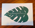 Monstera Linocut Art