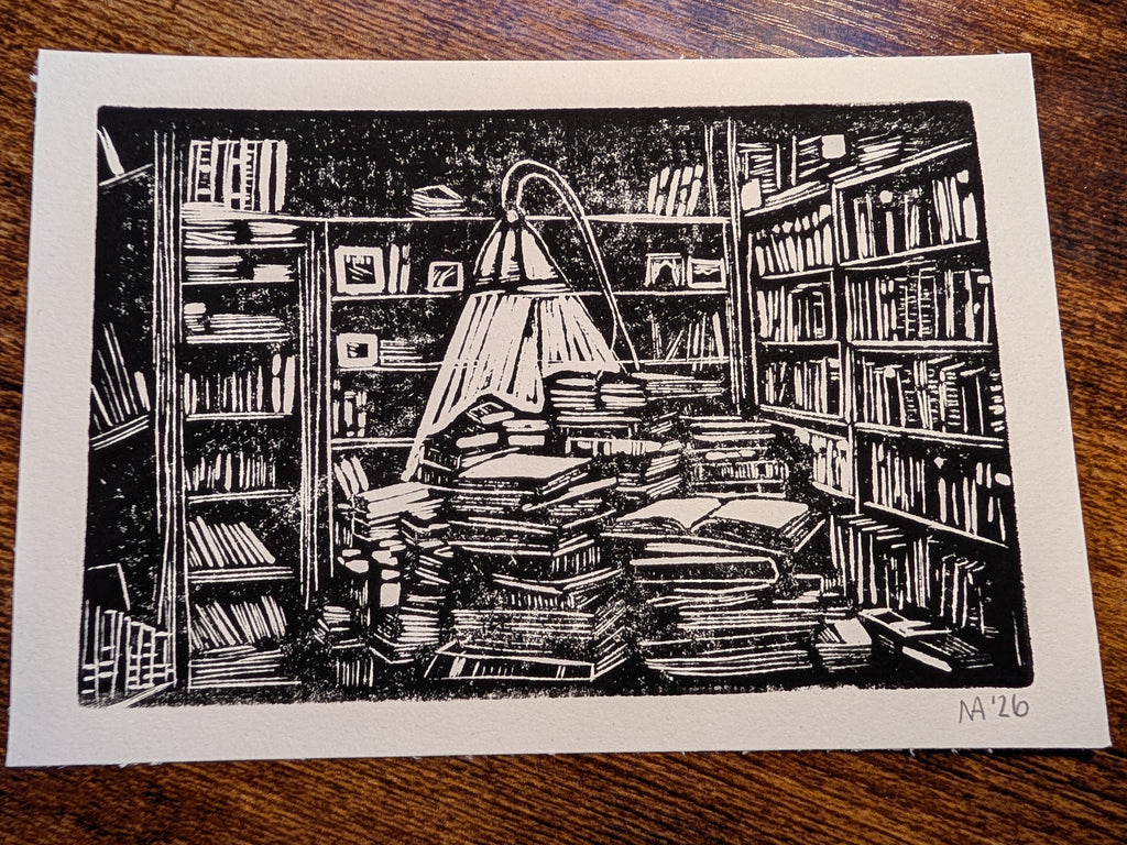 "Dernhil" Linocut Art