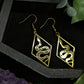Geometric Snake Earrings