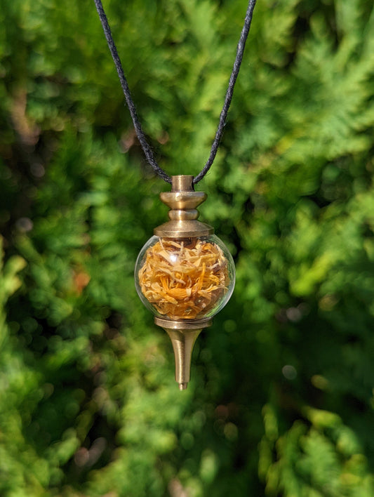 Sunshine Calendula Spell Necklace