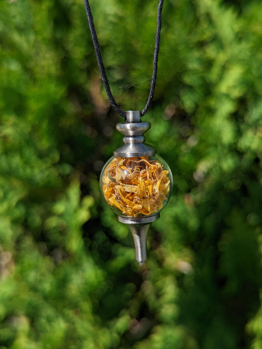 Sunshine Calendula Spell Necklace