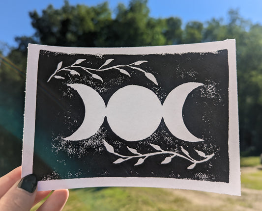 Triple Goddess Leaf Print