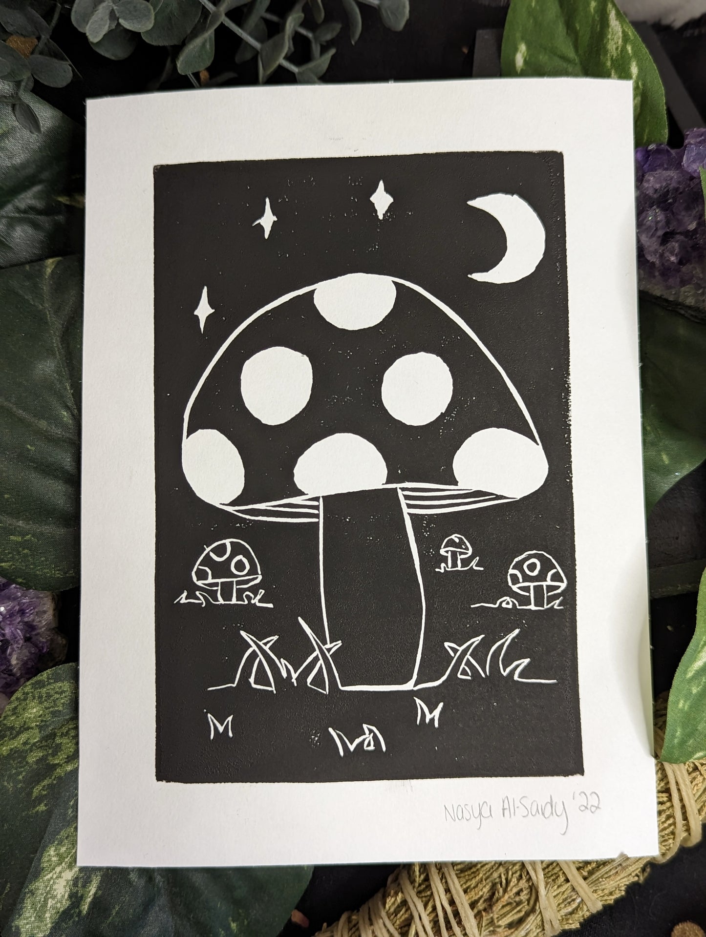 Mushroom Forest Art Print