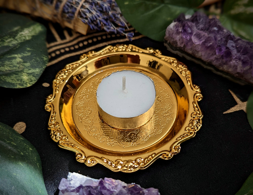 Vintage Style Trinket Tray / Candle Holder