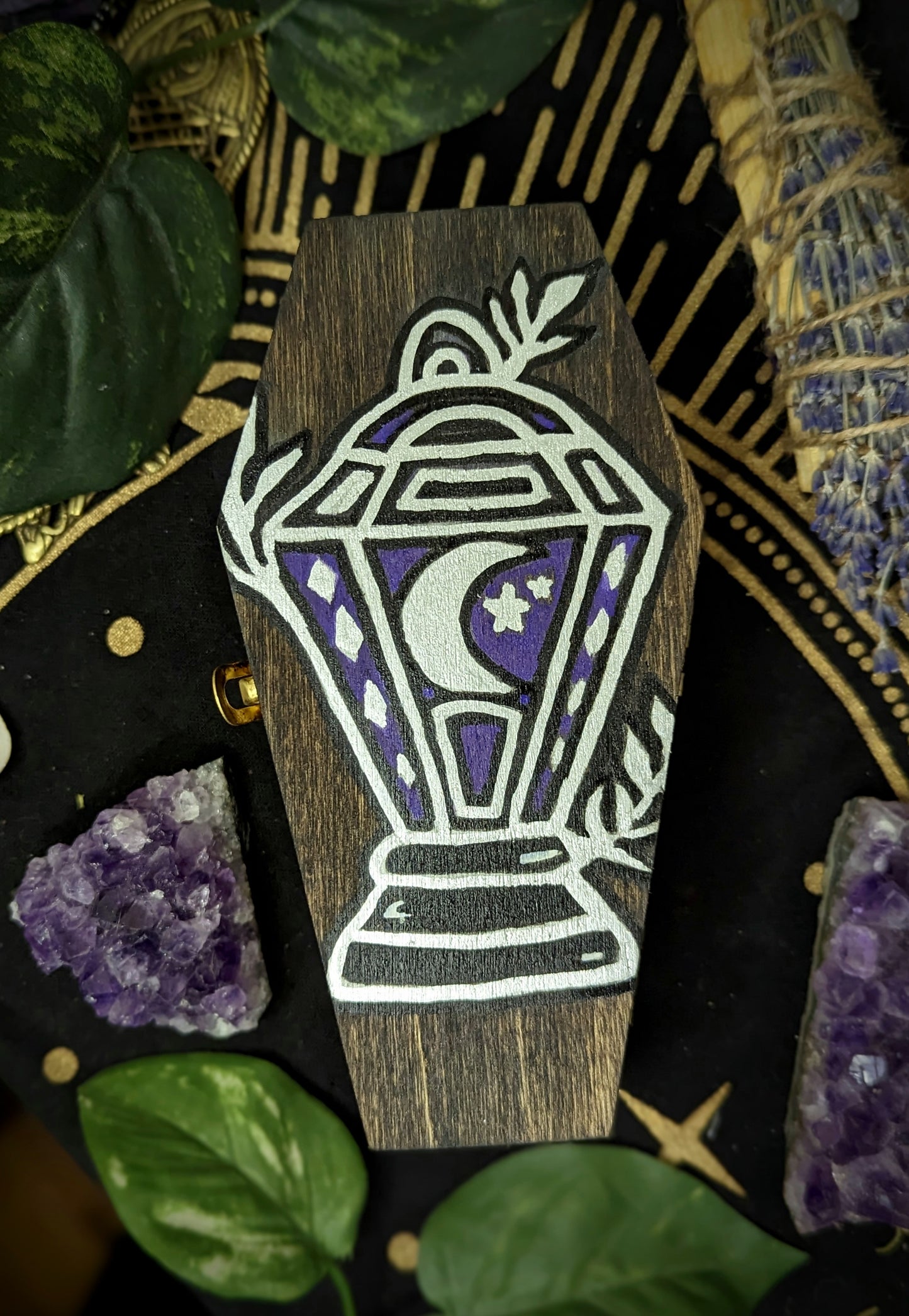 Hand Painted Coffin Box