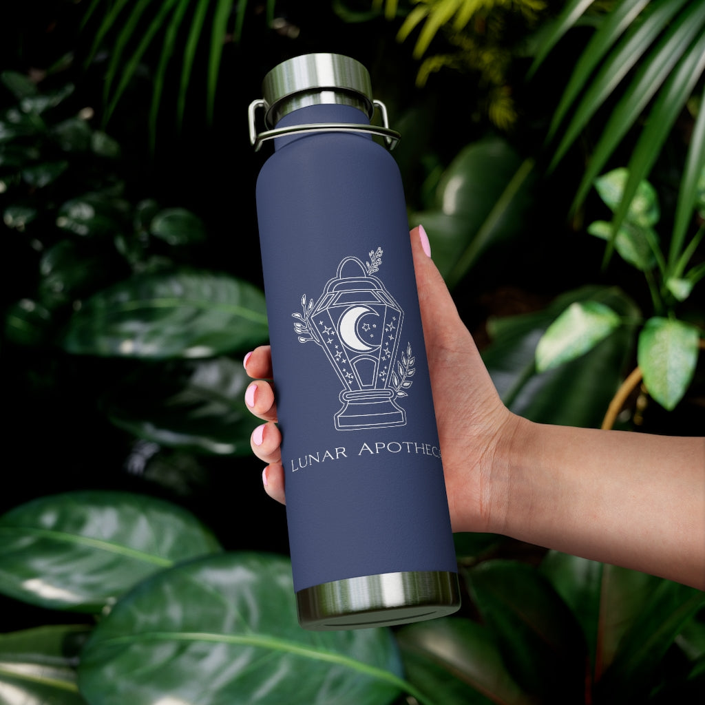 Lunar Apotheca Logo Vacuum Insulated Bottle, 22 oz