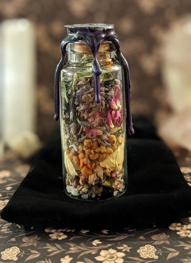 Anti-Anxiety / Anti-Stress Spell Jar and Scroll