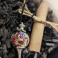 Custom Spell Necklace with Cord + Spell Scroll