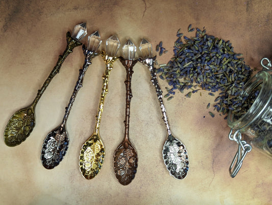 Faux Crystal Herb Spoon