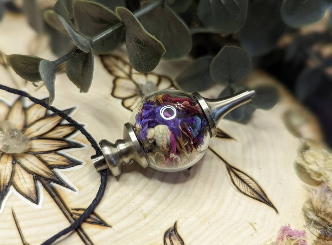 Custom Spell Necklace with Cord + Spell Scroll